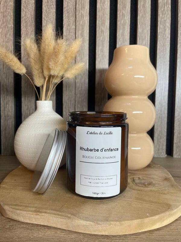 Bougie Rhubarbe d'enfance