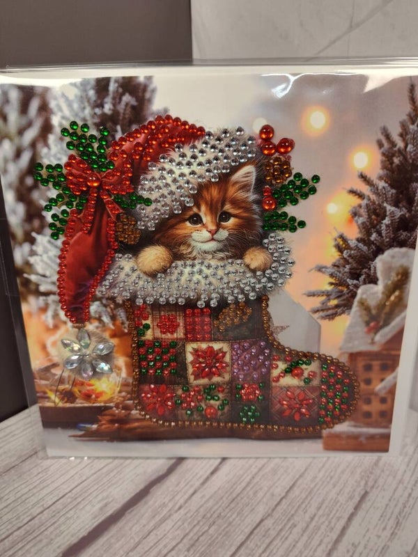 Diamond art greeting card