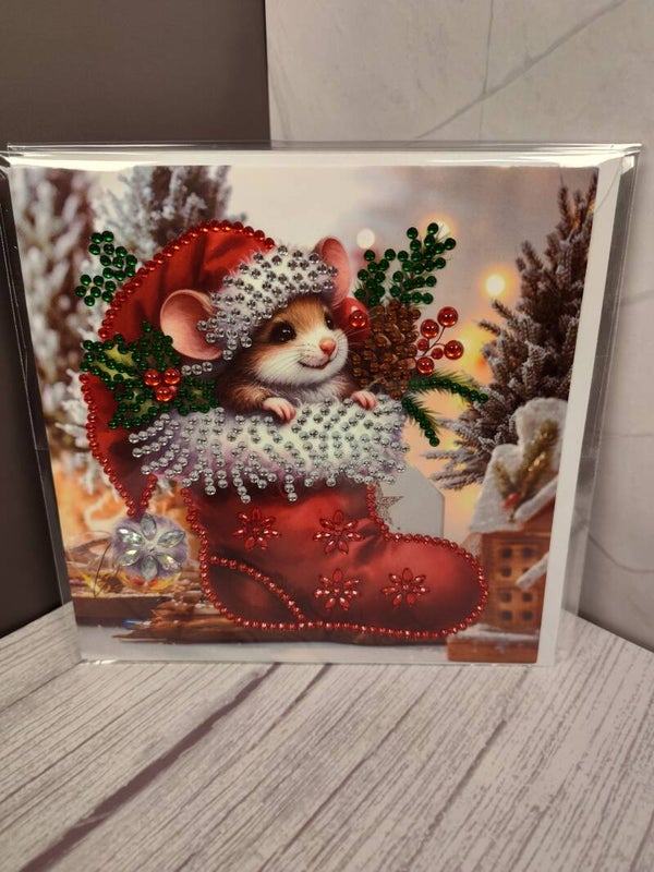 Diamond art greeting card