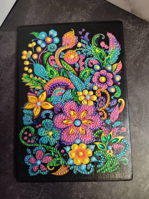 Flower diamond art notebook