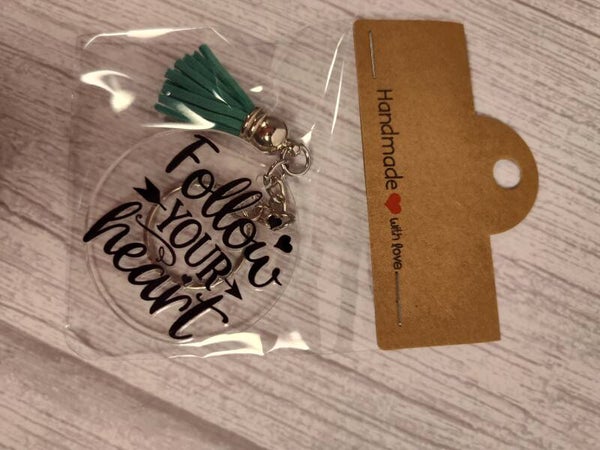 Follow your heart keychain