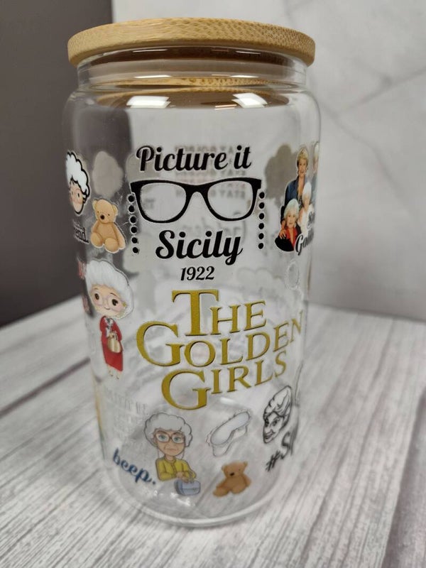 The Golden Girls 16oz glass tumble