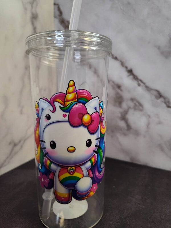 Hello Kitty 20oz plastic tumbler