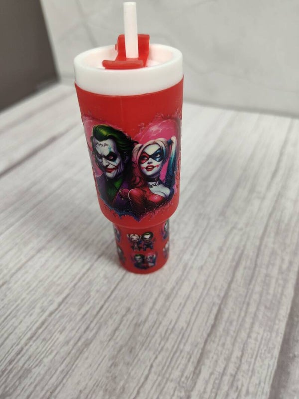 Joker and Harley Quinn chapstick keychain