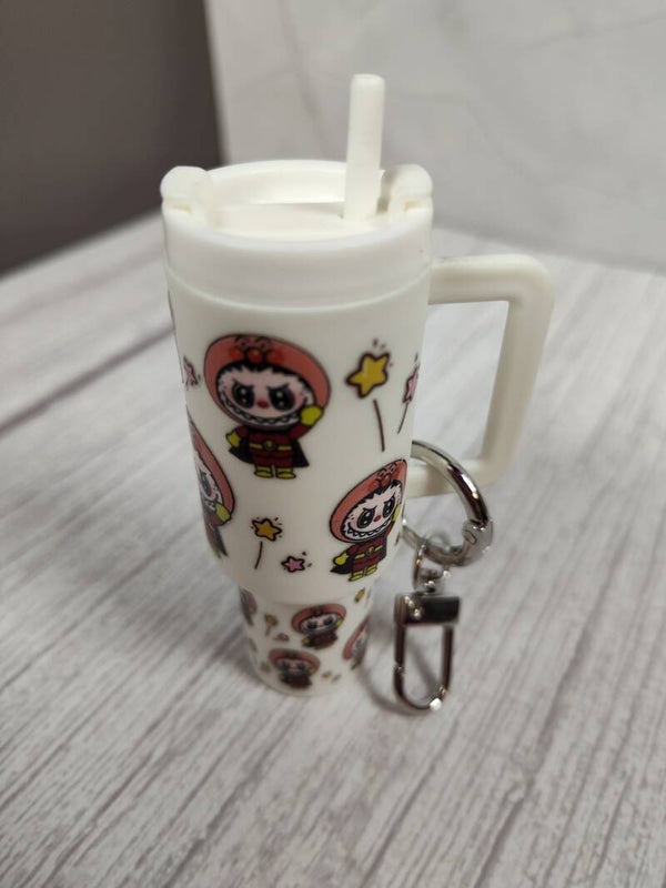 Labubu chapstick keychain