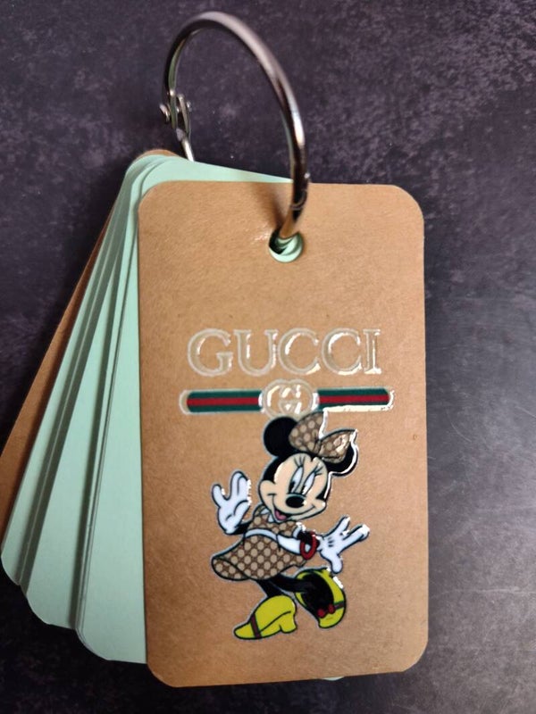 Mini ringed Minnie Mouse notepad