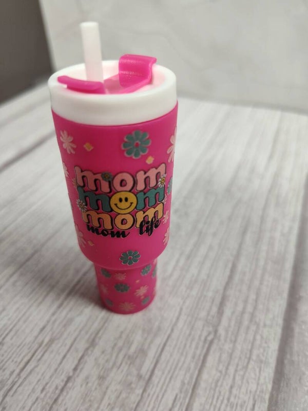 Mom life chapstick keychain