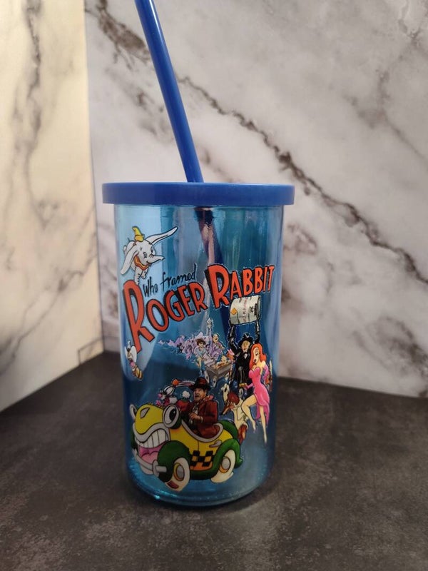 Roger rabbit 16 oz glass tumbler