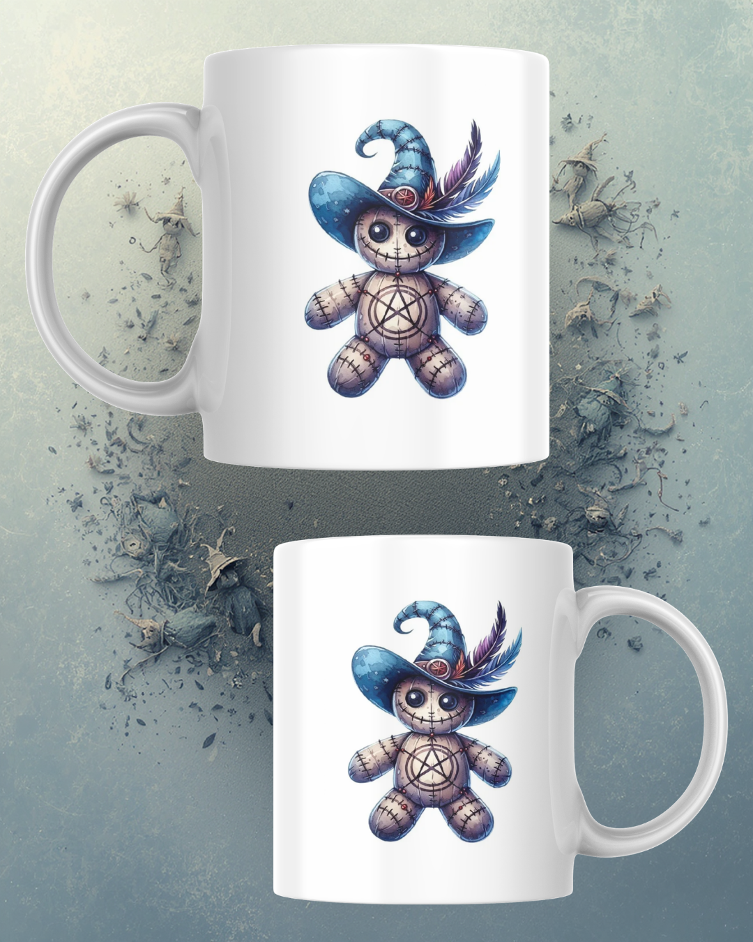 Hexenpuppe blau