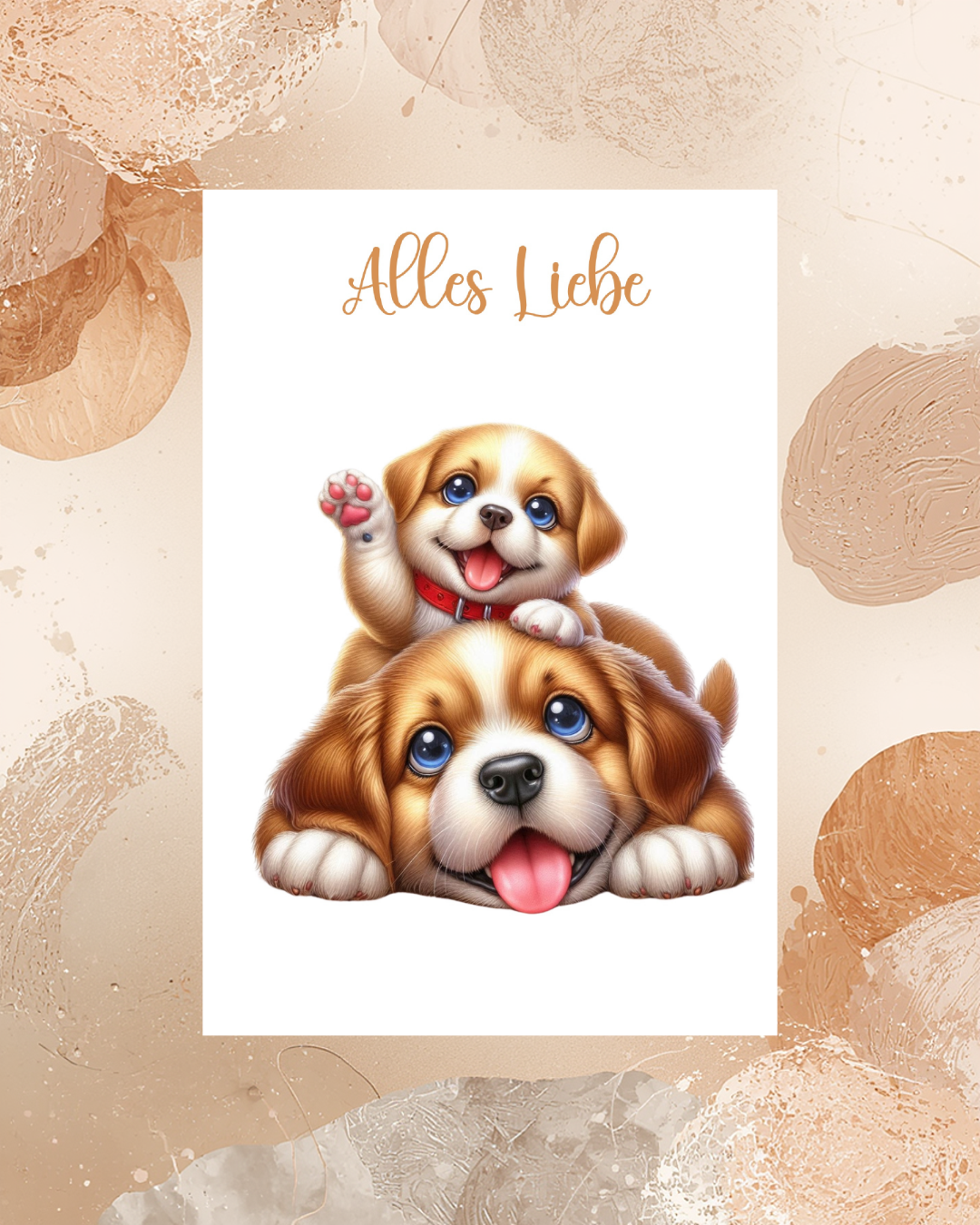 Hund mit Welpe