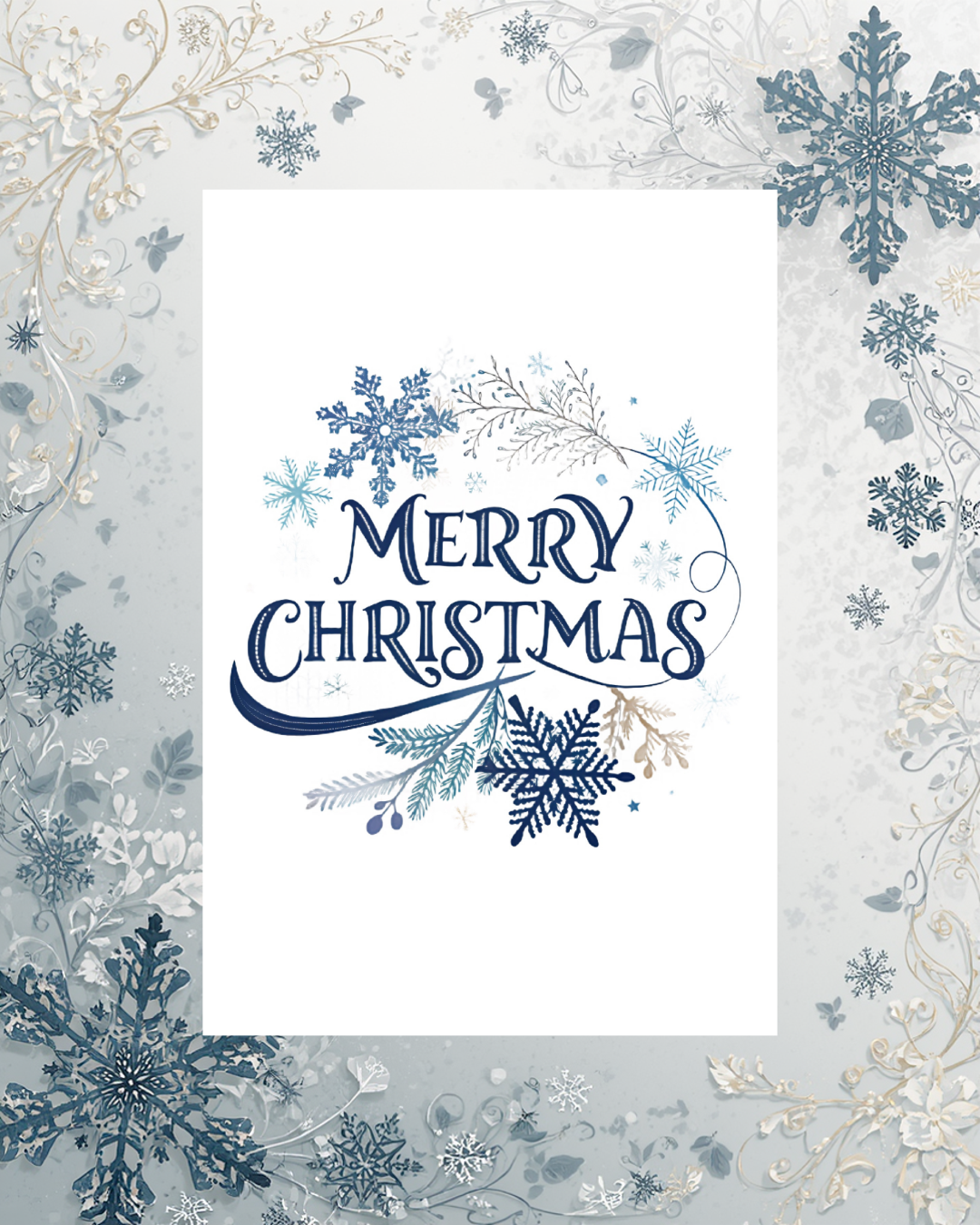 Merry Christmas "Blaue Sterne"