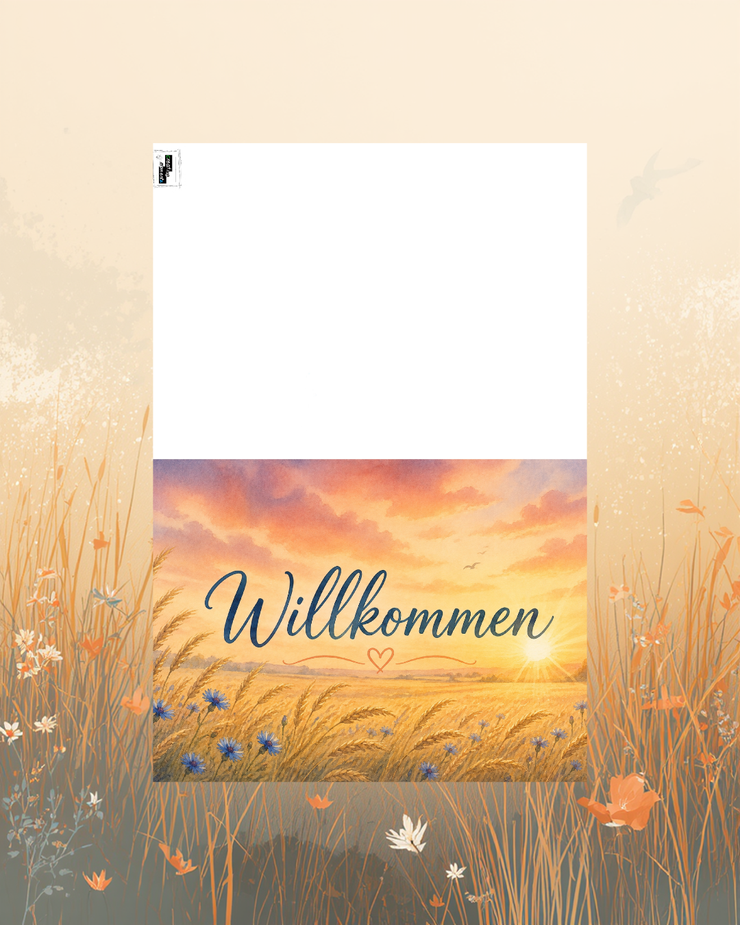 Weizenfeld mit Kornblumen
