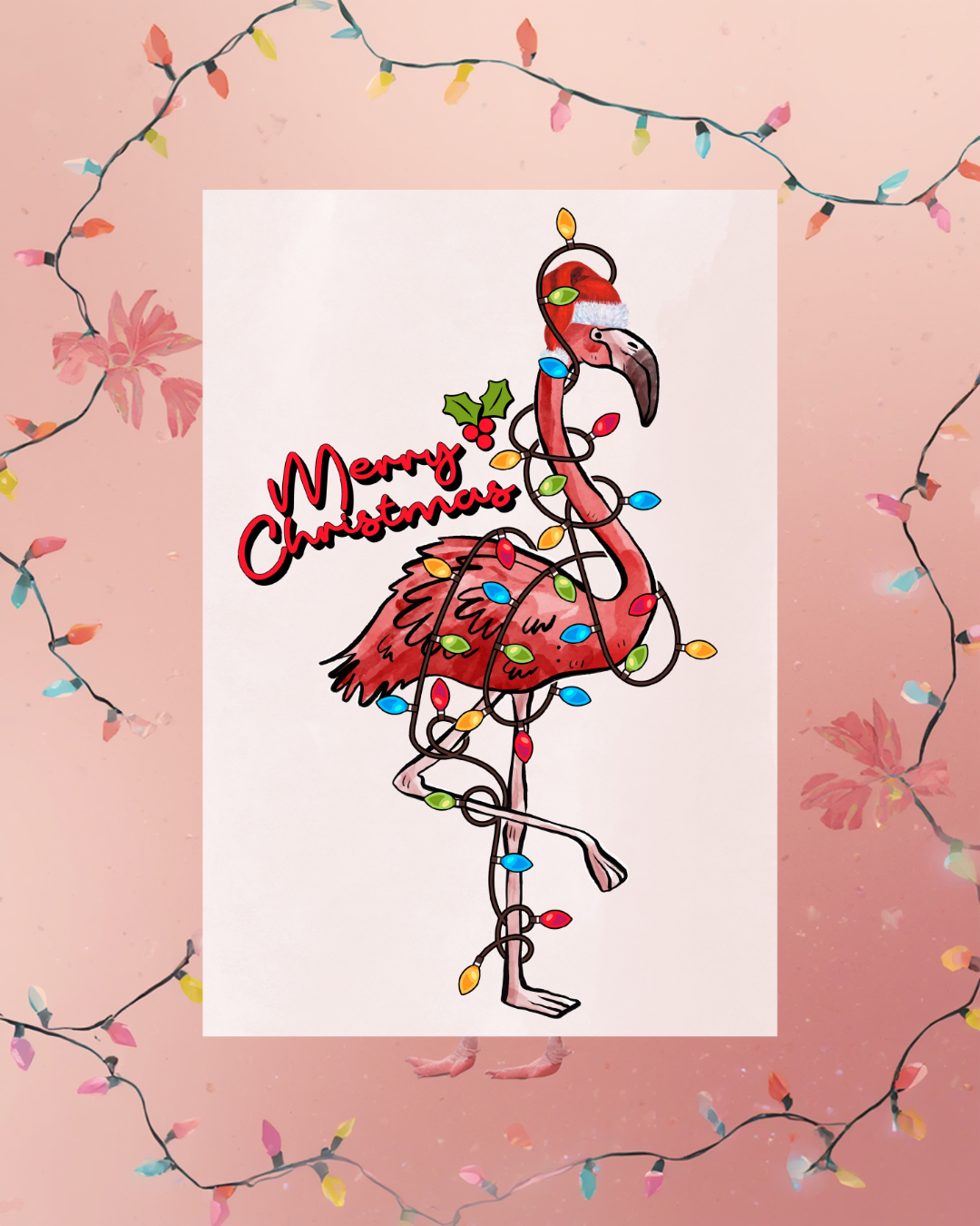 Merry Christmas "Flamingo"