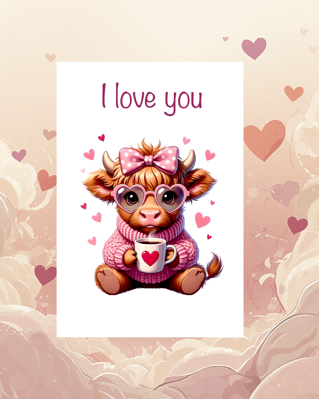 Kuh "I love you"