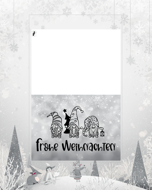 Frohe Weihnachten "Wichtel grau"