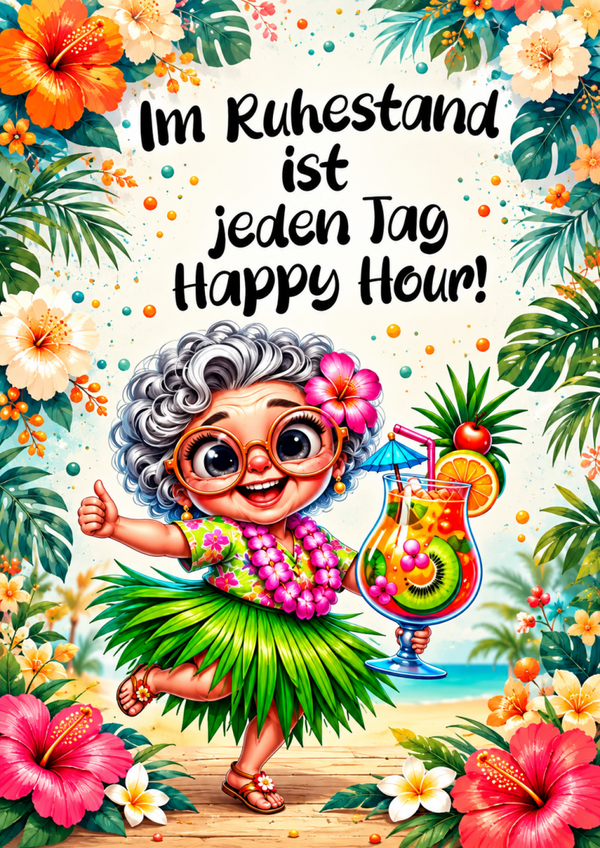 Happy Hour Frau - Karte