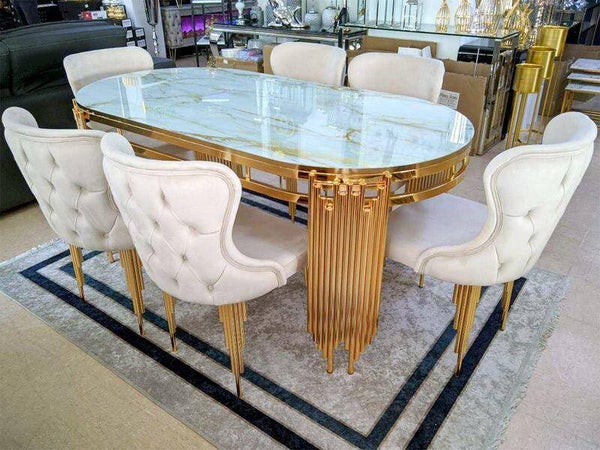 Esszimmer Sets inklusive Tisch & Mit 6 oder 8 Stühle