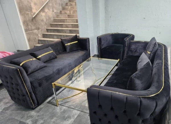 Luxus Sofa Sets  inklusive Tisch Elektrokamin