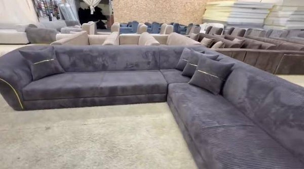 Sofa Set's inklusive Tisch und Elektrokamin