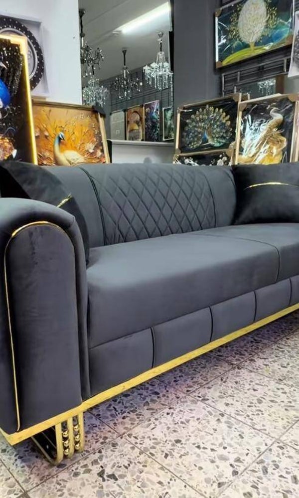 Luxus Sofa Sets  inklusive Tisch Elektrokamin