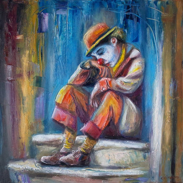 Clown triste Impression premium