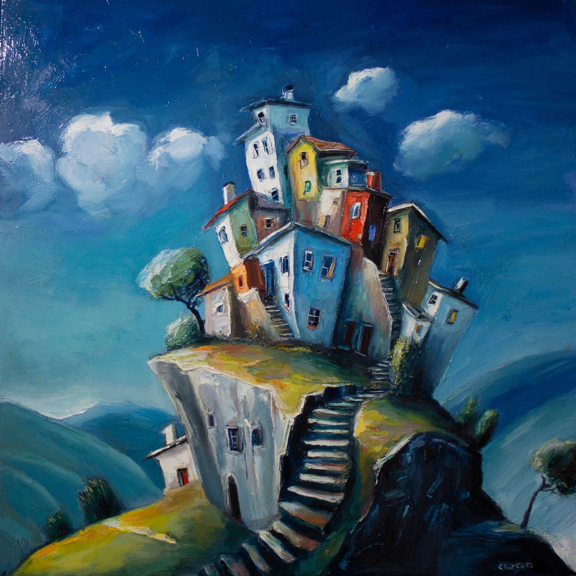 Hameau dans les collines de Provence ( XL)