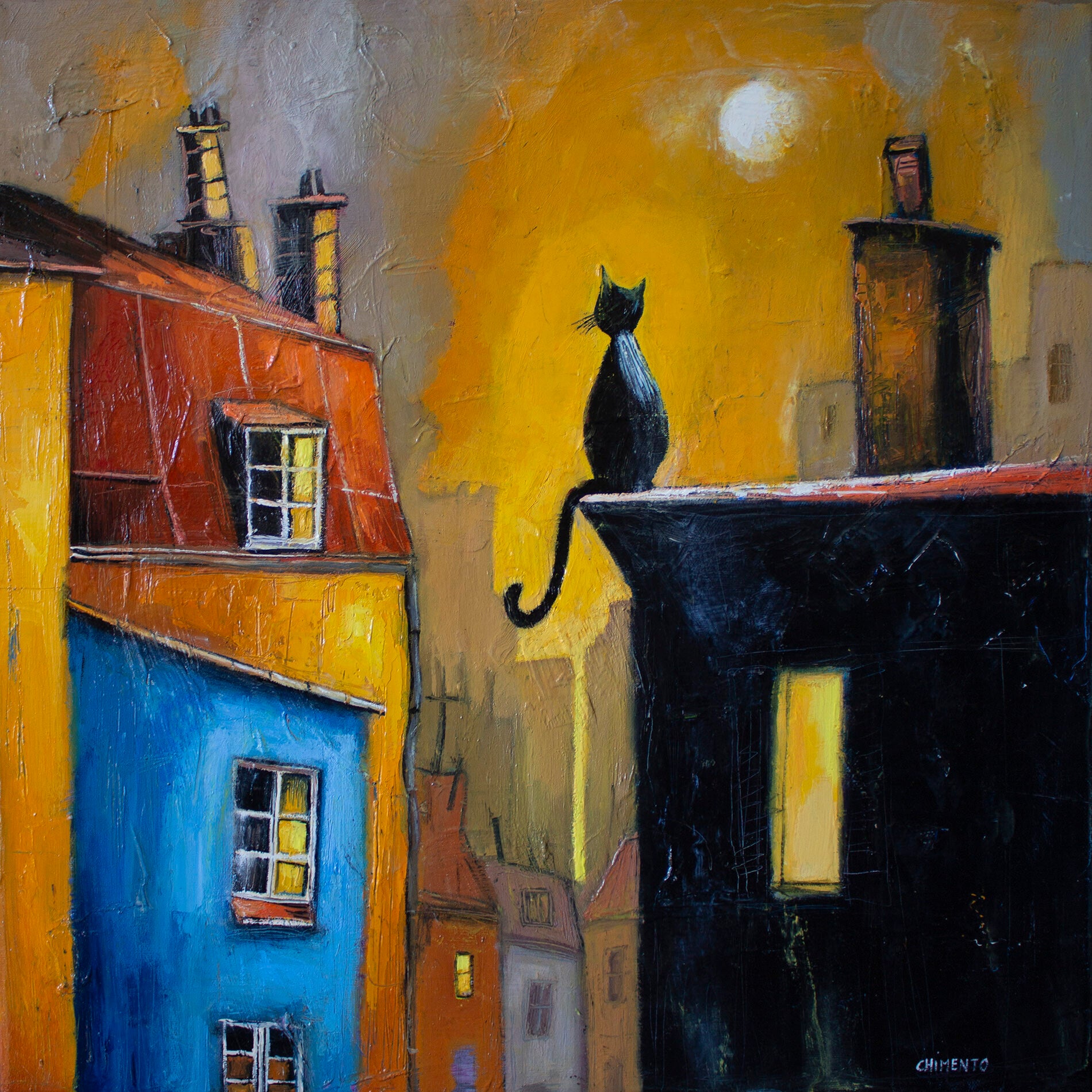 Le chat sur le toit