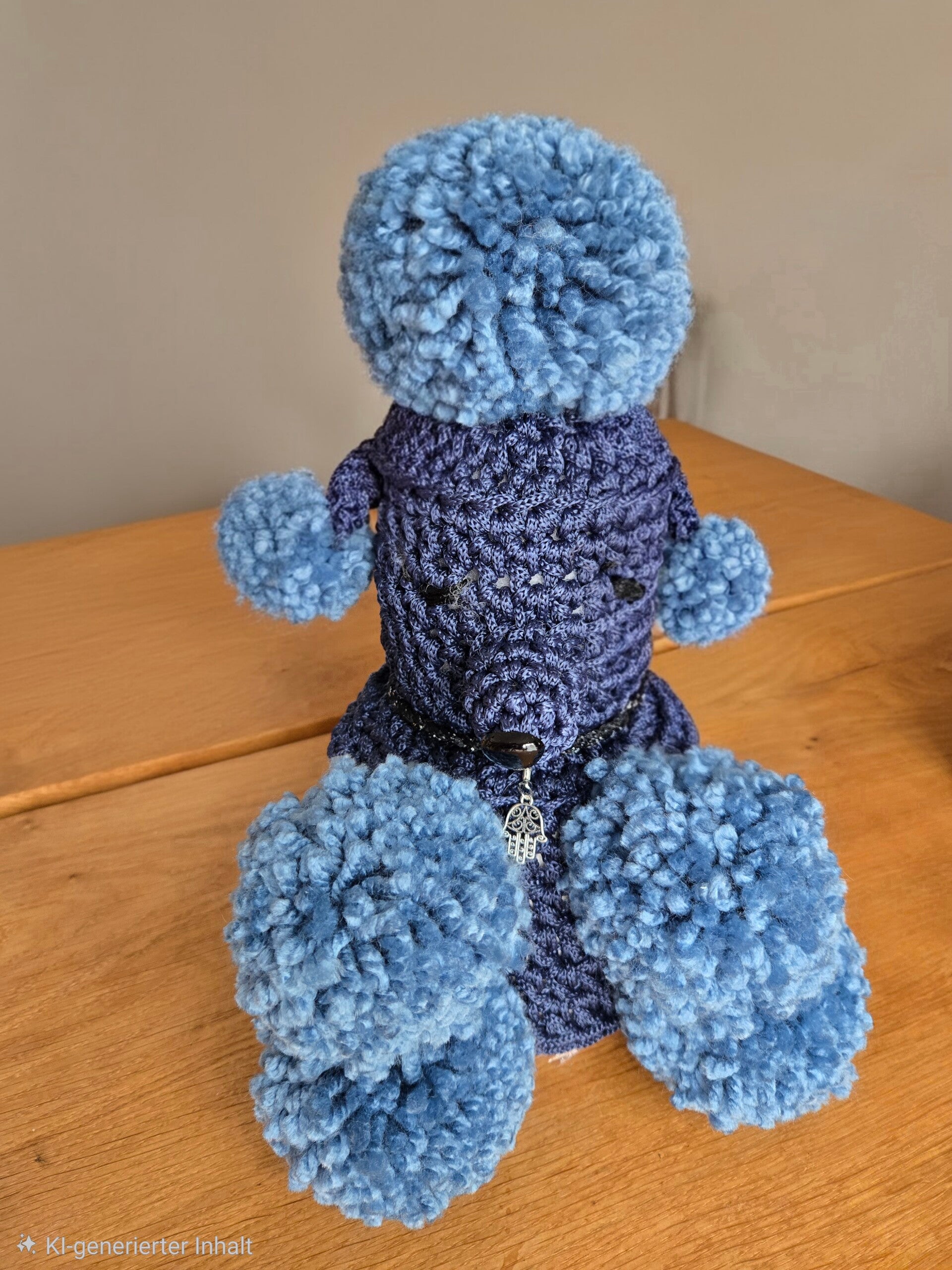 WC Pudel blau