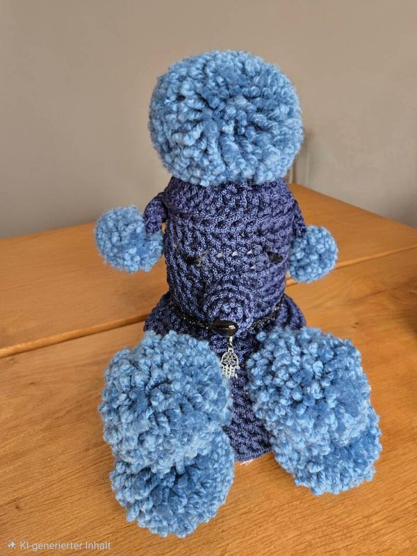 WC Pudel blau