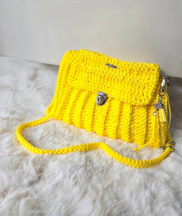 LIMONCELLA – leichte Schultertasche in strahlendem Gelb