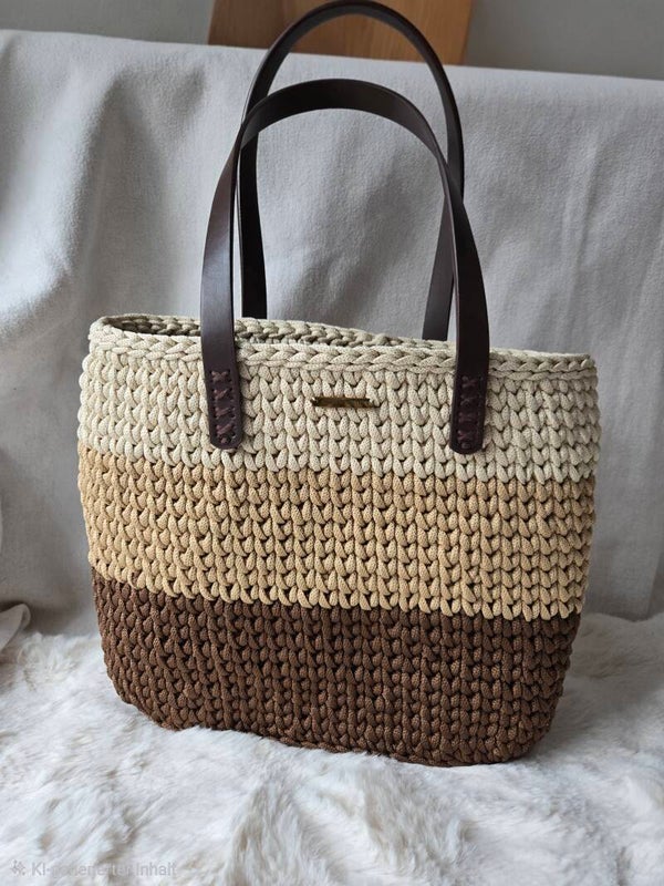 TERRA TOTE BAG XXL – elegante Shopper-Tasche in natürlichen Farbtönen