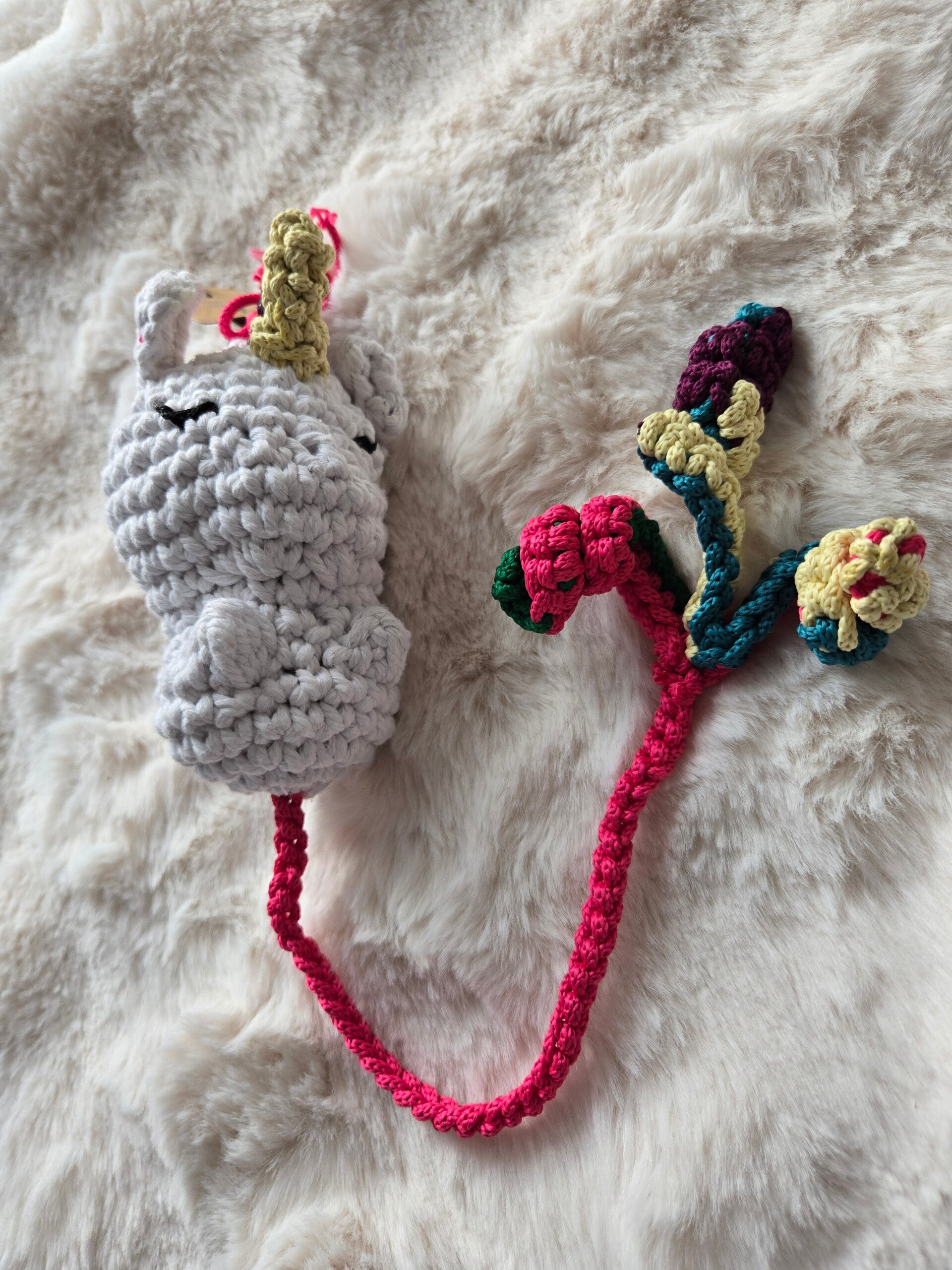Lesezeichen XXL Einhorn mit Schweif