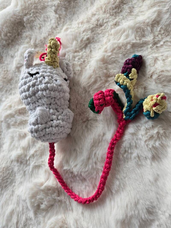 Lesezeichen XXL Einhorn mit Schweif