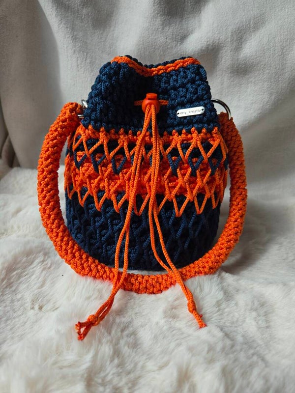 AZIRA DUNKELBLAU/ORANGE