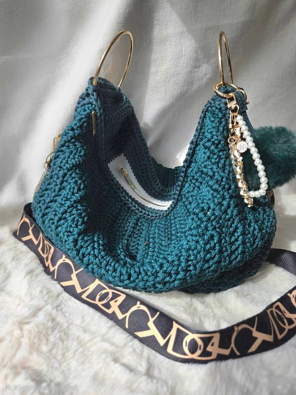 VELURA BAG L grün/gold