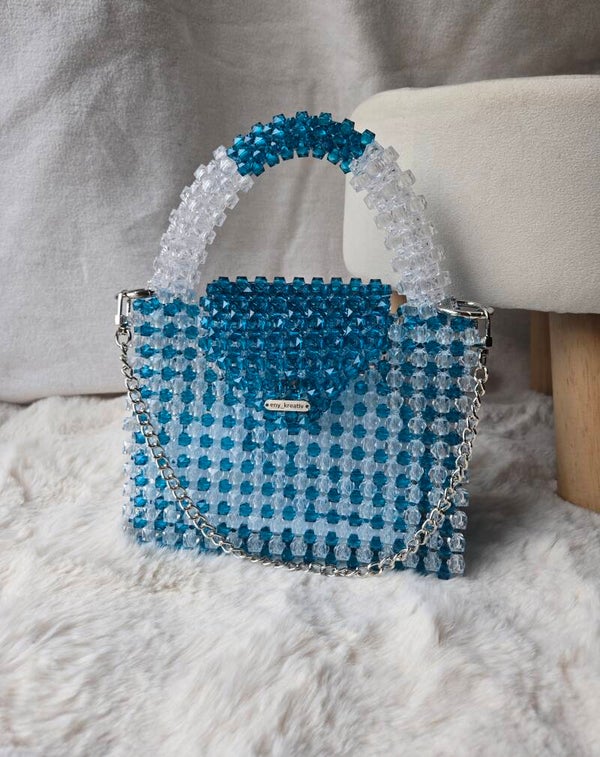 BLAU TRANSPARENTE PERLE