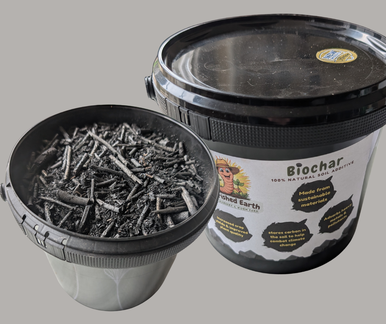 Activated Biochar (Infused with our Worm Tea)