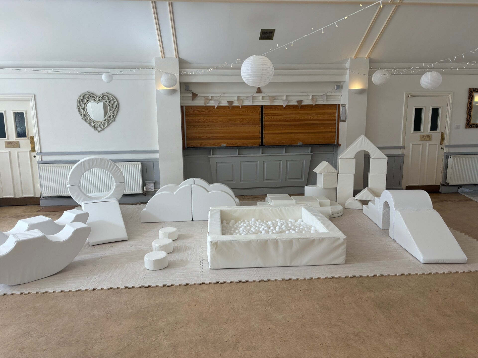 White Luxury soft play set