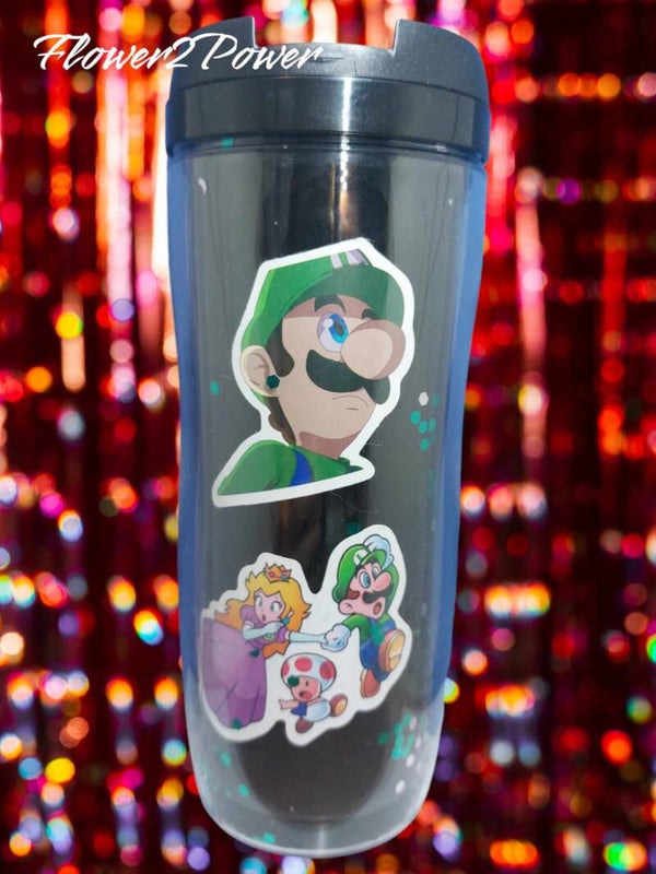 Drinkbeker Luigi en Peaches