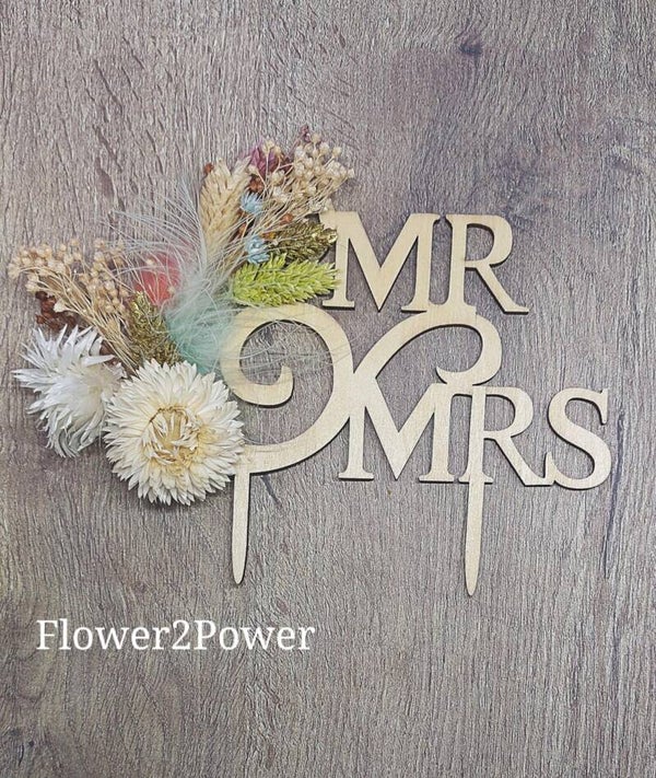 Taart Topper Mr Mrs