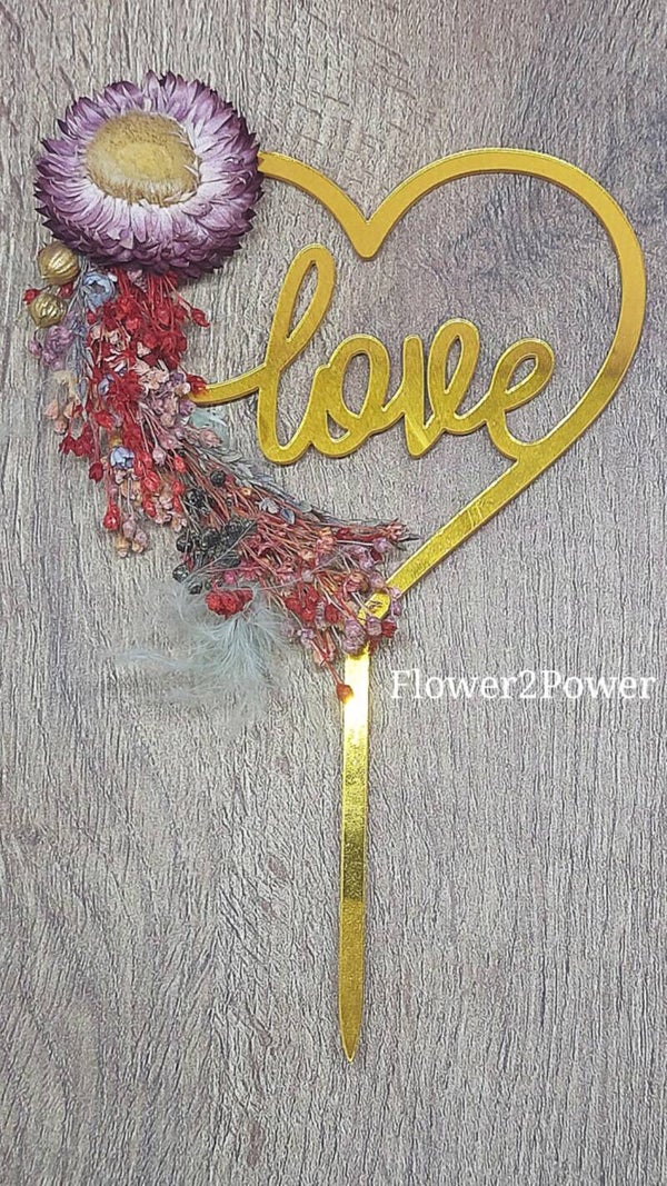 Taart Topper Love