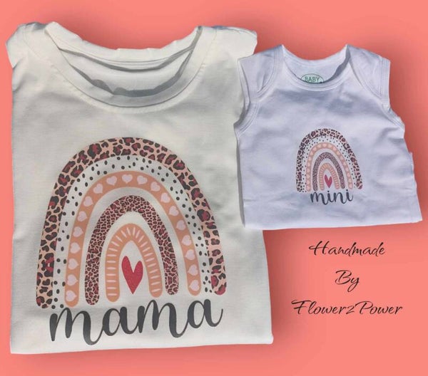 Handgemaakte kledij set Mama Baby