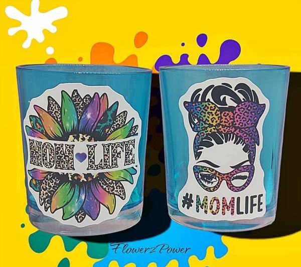 Kaarsjes mama Blauw