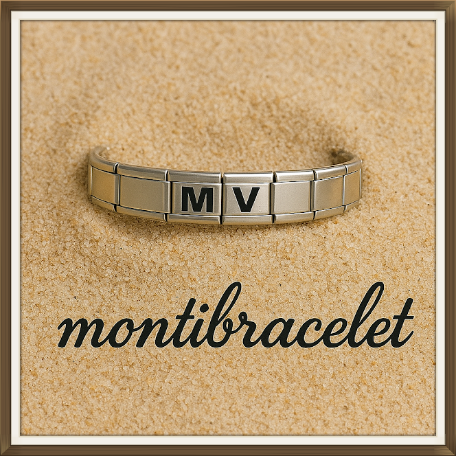 ✨ Bracelet avec 2 lettres initiales ✨