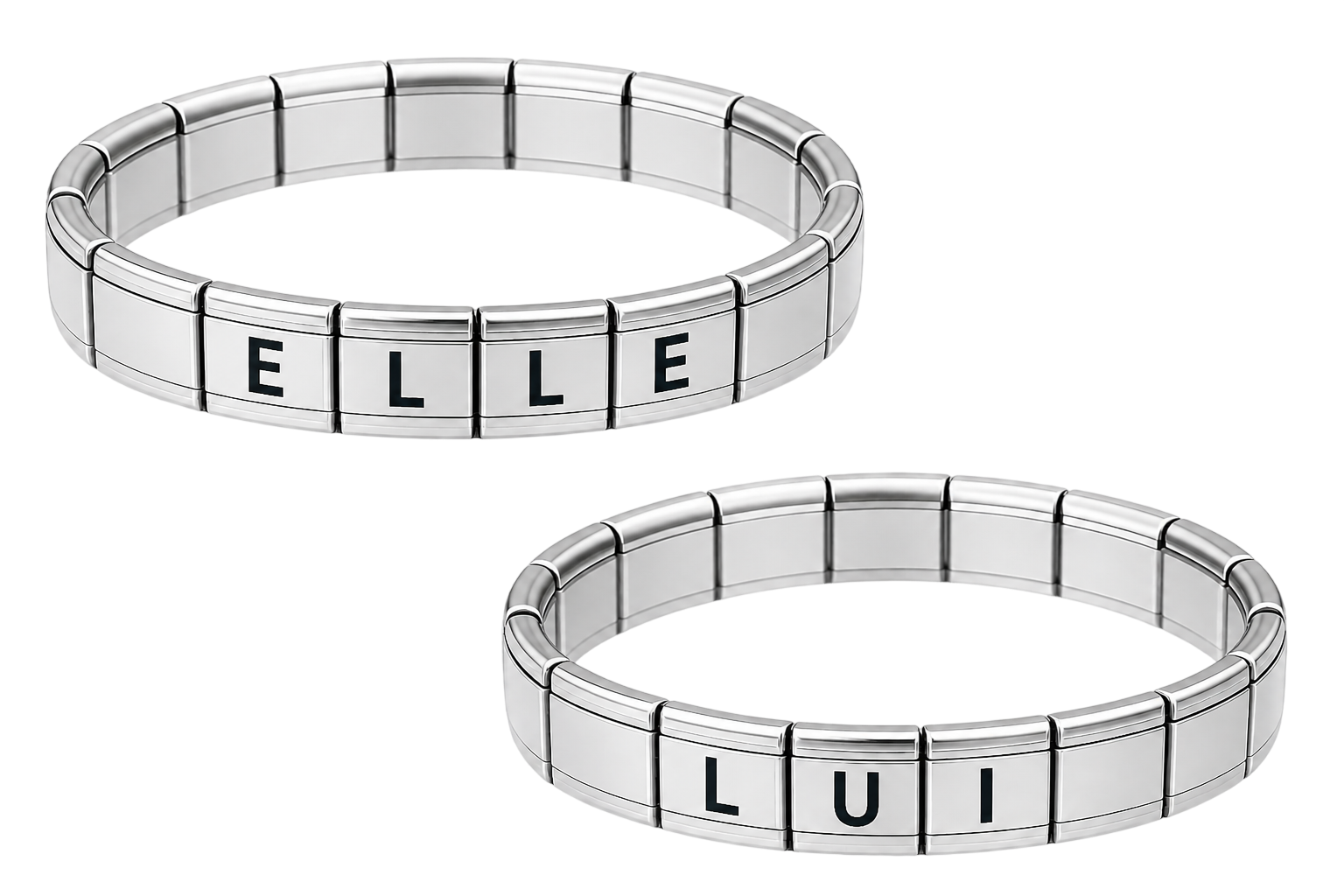 ✨  💑 Lot de 2 bracelets ❤️✨