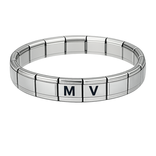 ✨ Bracelet avec 2 lettres initiales ✨