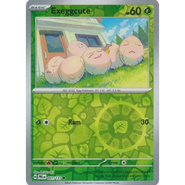 Exeggcute 001/131 reverse holo Prismatic Evolutions