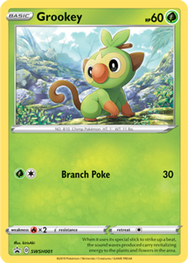Grookey swsh-001 Sword&Shield Promos