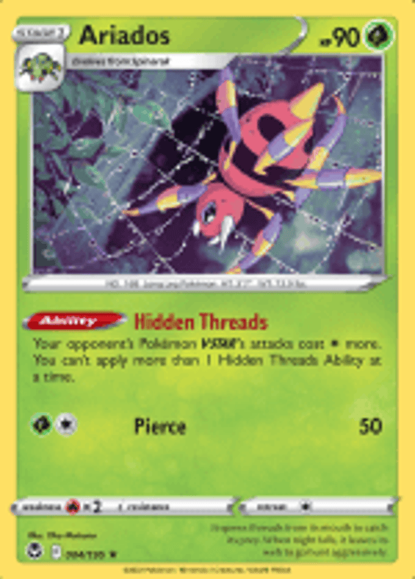 Ariados 004/195 Reverse Holo Silver Tempest