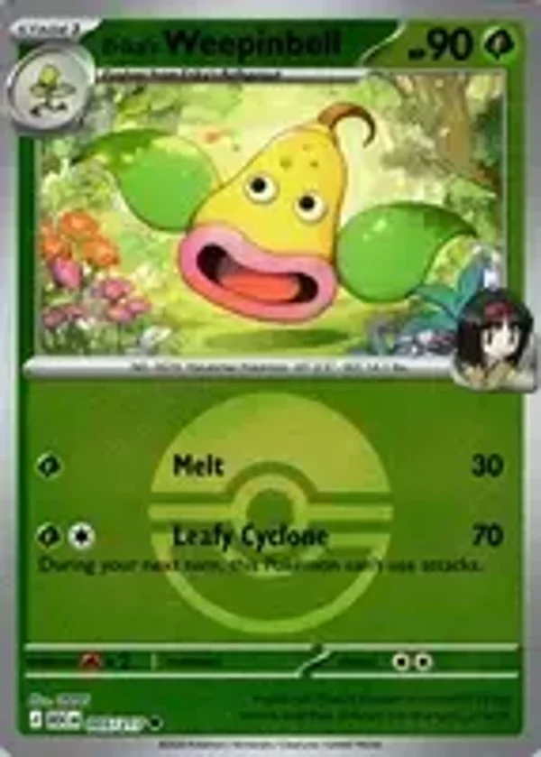 Erika's Weepinbell 005/217 Reverse Holo poke ball Ascended Heroes